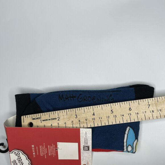 The Simpsons Novelty Socks Bart Simpson Adult One Size Blue Athletic Crew - Picture 6 of 7